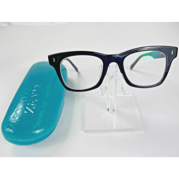 Zenni Optical 444281 Black Square Full Rim 46-16-140 Eyeglasses FRAMES ONLY - Picture 1 of 13